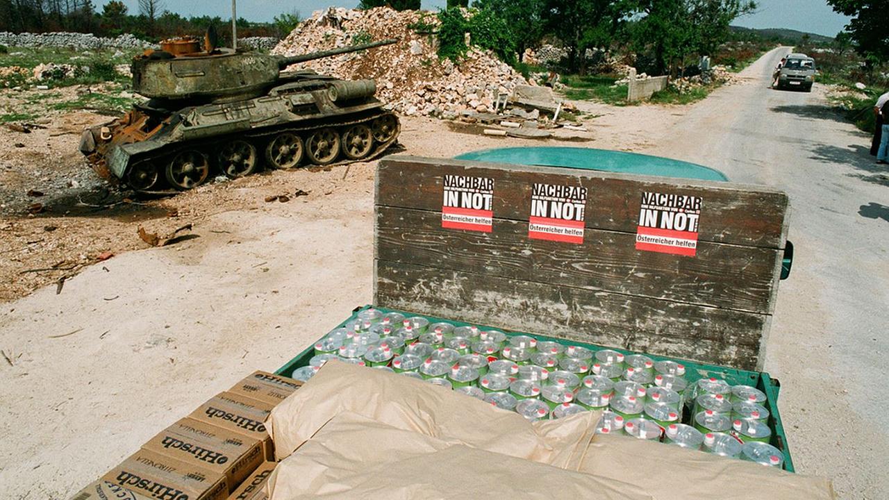 Gründung von Nachbar in Not während des Jugoslawienkriegs 1992